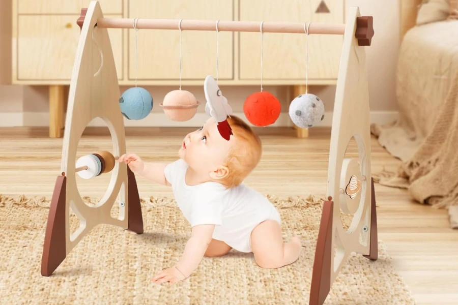 Affordable Baby Gym Frame with Rocket