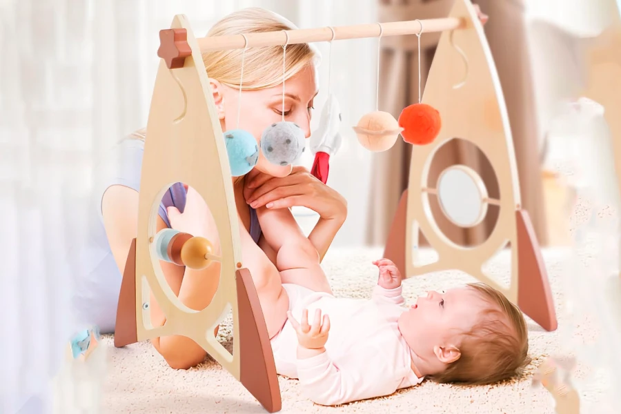 Affordable Baby Gym Frame with Rocket
